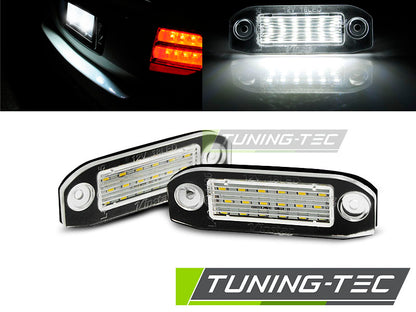 Tuning-Tec LED Kennzeichenbeleuchtung für Volvo S40 / V50 / S60 / V70 / S80 / XC60 / XC70 / XC90 LED kaltweiß