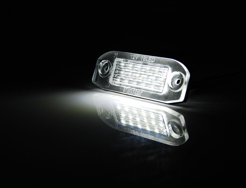 Tuning-Tec LED Kennzeichenbeleuchtung für Volvo S40 / V50 / S60 / V70 / S80 / XC60 / XC70 / XC90 LED kaltweiß
