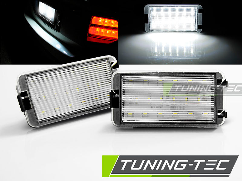 Tuning-Tec LED Kennzeichenbeleuchtung für Seat Ibiza 6K / Cordoba 6K / Leon 1M / Altea 5P / Arosa 6H/6HS / Toledo III kalt...