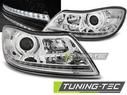 Tuning-Tec LED Tagfahrlicht Scheinwerfer für Skoda Octavia 2 (1Z Facelift) 09-12 chrom