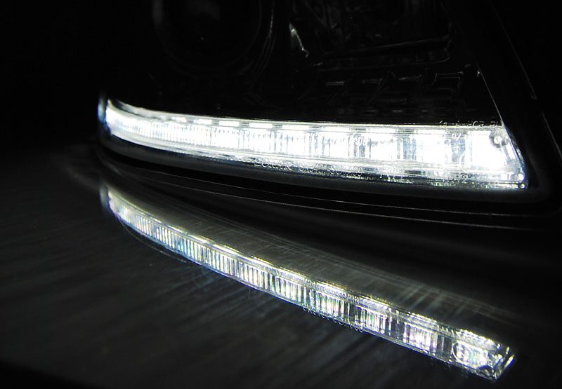 Tuning-Tec LED Tagfahrlicht Scheinwerfer für Skoda Octavia 2 (1Z Facelift) 09-12 chrom