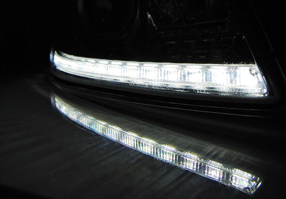 Tuning-Tec LED Tagfahrlicht Scheinwerfer für Skoda Octavia 2 (1Z Facelift) 09-12 chrom