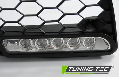 Tuning-Tec LED Tagfahrlicht-Nebelscheinwerfer Blende für VW Golf V 03-09 schwarz
