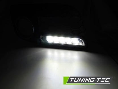 Tuning-Tec LED Tagfahrlicht-Nebelscheinwerfer Blende für VW Golf V 03-09 schwarz