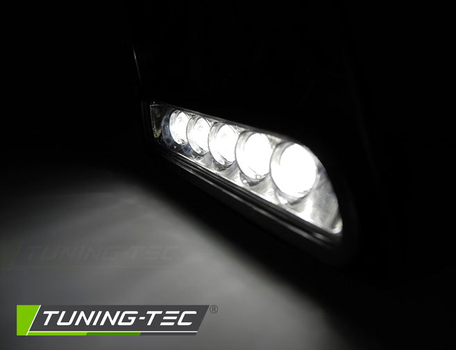 Tuning-Tec LED Tagfahrlicht-Nebelscheinwerfer Blende für VW Golf V 03-09 schwarz
