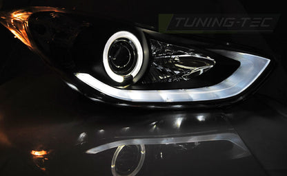 Tuning-Tec LED Tagfahrlicht Scheinwerfer für Hyundai Elantra 10-15 schwarz