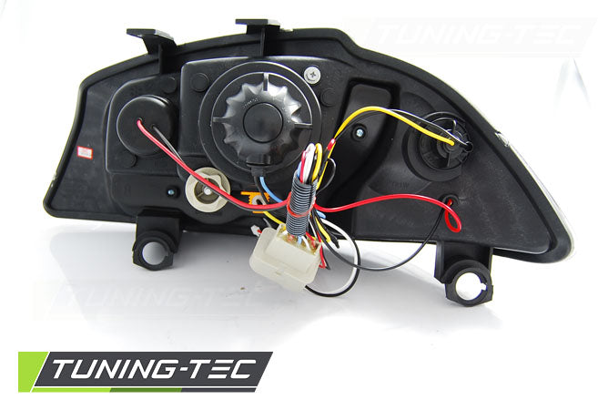Tuning-Tec LED Tagfahrlicht Scheinwerfer für Seat Ibiza 6L 02-08 schwarz mit LED Blinker