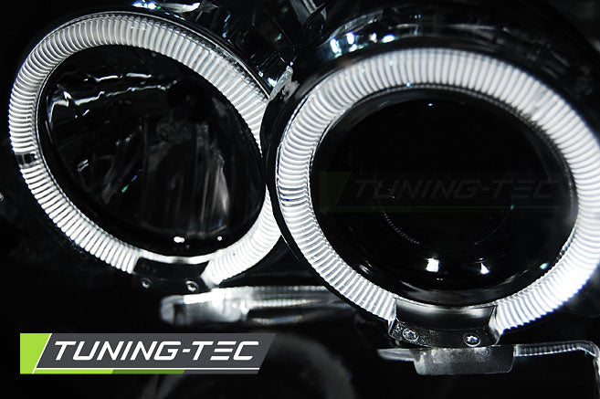 Tuning-Tec LED Angel Eyes Scheinwerfer für Nissan Frontier 01-04 chrom