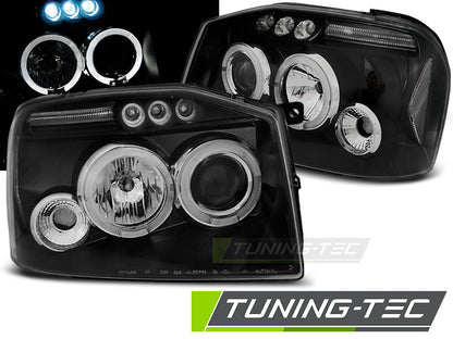 Tuning-Tec LED Angel Eyes Scheinwerfer für Nissan Frontier 01-04 schwarz