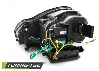 Tuning-Tec Xenon LED Tagfahrlicht Scheinwerfer für Porsche Cayenne 955 02-06 schwarz