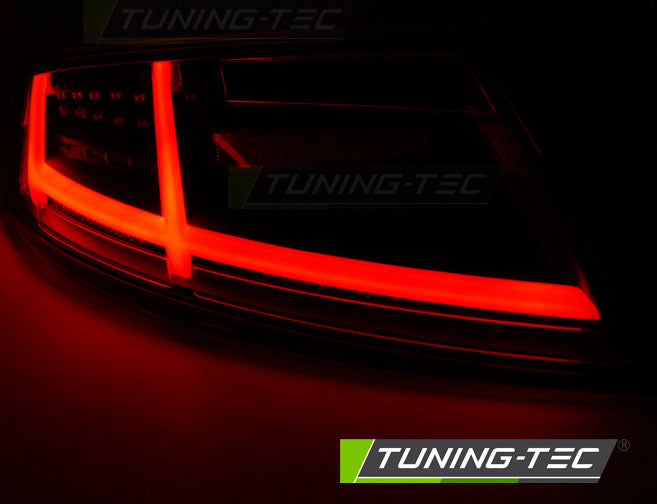 Tuning-Tec Voll LED Lightbar Rückleuchten für Audi TT 8J 06-14 schwarz mit dynamischem Blinker