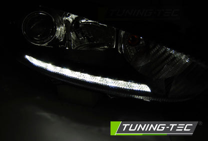 Tuning-Tec LED Tagfahrlicht Scheinwerfer für Ford Fiesta MK7 Facelift 13-16 chrom