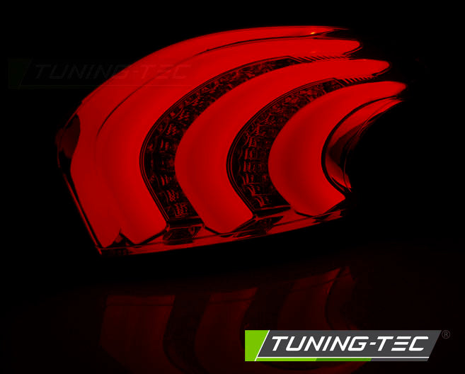 Tuning-Tec LED Lightbar Rückleuchten für Peugeot 208 12-15 rot/klar mit LED Blinker