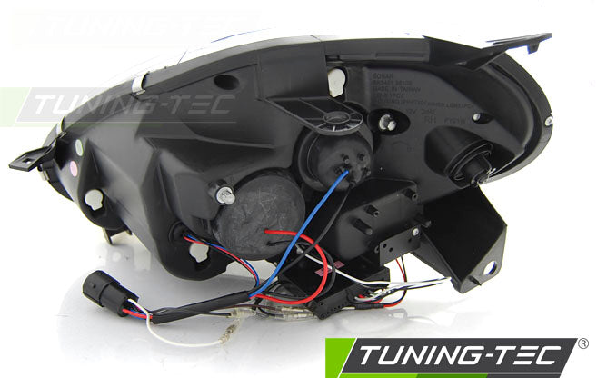 Tuning-Tec LED Tagfahrlicht Scheinwerfer für Fiat Punto EVO 09-12 schwarz
