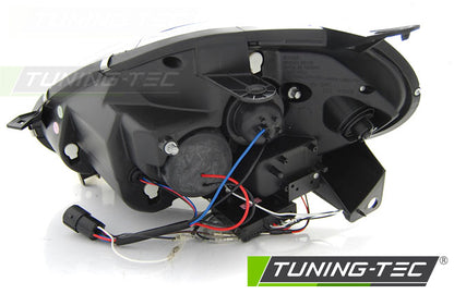Tuning-Tec LED Tagfahrlicht Scheinwerfer für Fiat Punto EVO 09-12 schwarz