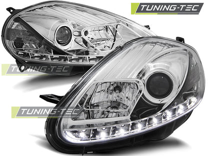 Tuning-Tec LED Tagfahrlicht Scheinwerfer für Fiat Grande Punto 08-09 chrom