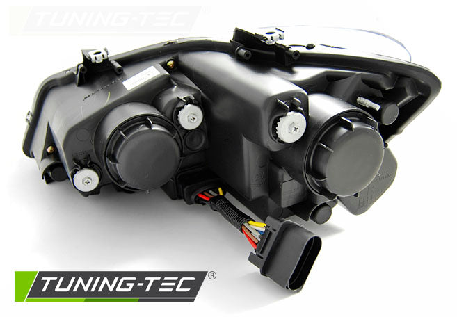 Tuning-Tec LED Tagfahrlicht Scheinwerfer für VW Polo 6R 09-14 chrom mit LED Blinker