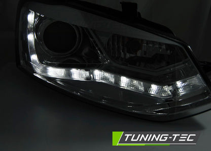 Tuning-Tec LED Tagfahrlicht Scheinwerfer für VW Polo 6R 09-14 chrom