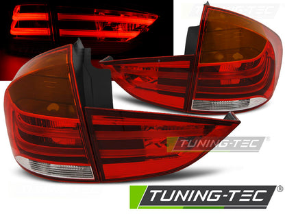 Tuning-Tec LED Lightbar Rückleuchten für BMW X1 E84 09-12 rot/klar