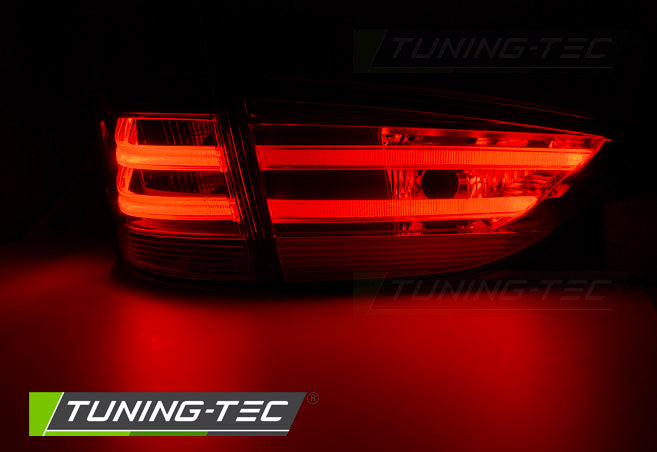 Tuning-Tec LED Lightbar Rückleuchten für BMW X1 E84 09-12 rot/klar