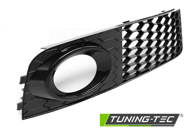 Tuning-Tec Nebelscheinwerfer Gitter für Audi A4 B8 (8K) 08-11 Hochglanz schwarz