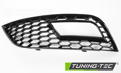 Tuning-Tec Nebelscheinwerfer Gitter für Audi A4 B8 (8K) 11-15 Hochglanz schwarz