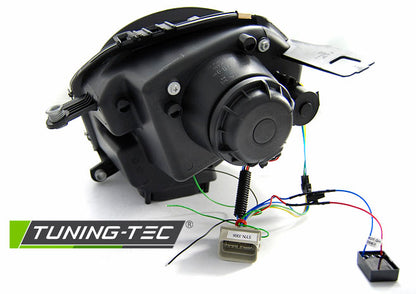 Tuning-Tec LED Tagfahrlicht Scheinwerfer für Mini Cooper R55/R56/R57 06-14 schwarz mit LED Blinker LTI