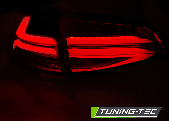 Tuning-Tec Voll LED Lightbar Rückleuchten für VW Golf 7 (VII) 13-17 rot/rauch