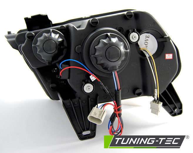 Tuning-Tec LED Tagfahrlicht Scheinwerfer für Ford Mustang V 10-13 chrom mit dynamischem LED Blinker