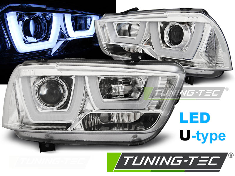 Tuning-Tec LED Angel Eyes Scheinwerfer für Dodge Charger LX II 11-15 chrom LTI