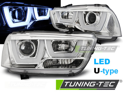 Tuning-Tec LED Angel Eyes Scheinwerfer für Dodge Charger LX II 11-15 chrom LTI