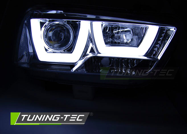 Tuning-Tec LED Angel Eyes Scheinwerfer für Dodge Charger LX II 11-15 chrom LTI