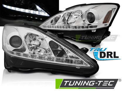 Tuning-Tec LED Tagfahrlicht Scheinwerfer für Lexus IS 06-13 chrom