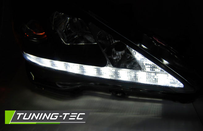 Tuning-Tec LED Tagfahrlicht Scheinwerfer für Lexus IS 06-13 chrom