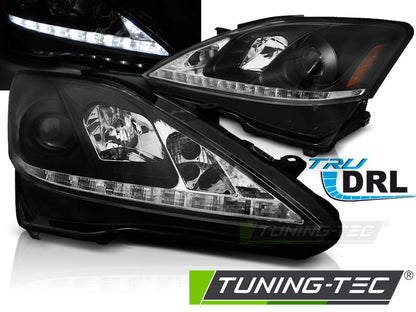 Tuning-Tec LED Tagfahrlicht Scheinwerfer für Lexus IS 06-13 schwarz