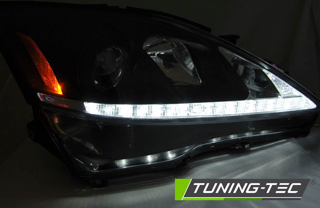 Tuning-Tec LED Tagfahrlicht Scheinwerfer für Lexus IS 06-13 schwarz