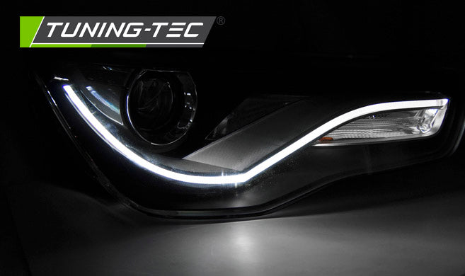Tuning-Tec LED Tagfahrlicht Scheinwerfer für Audi A1 10-14 schwarz