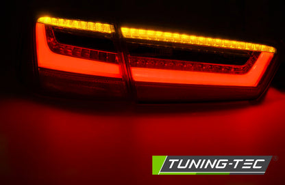 Tuning-Tec LED Lightbar Rückleuchten für Audi A6 4G (C7) Limousine 11-14 rot/klar
