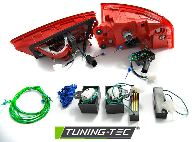 Tuning-Tec LED Lightbar Rückleuchten für Audi A6 4G (C7) Limousine 11-14 rot/klar