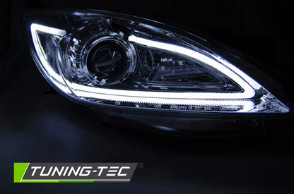 Tuning-Tec LED Tagfahrlicht Scheinwerfer für Mazda 3 09-13 chrom