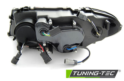 Tuning-Tec CCFL Angel Eyes Scheinwerfer für BMW 3er E46 Coupe / Cabrio 03-06 schwarz Set