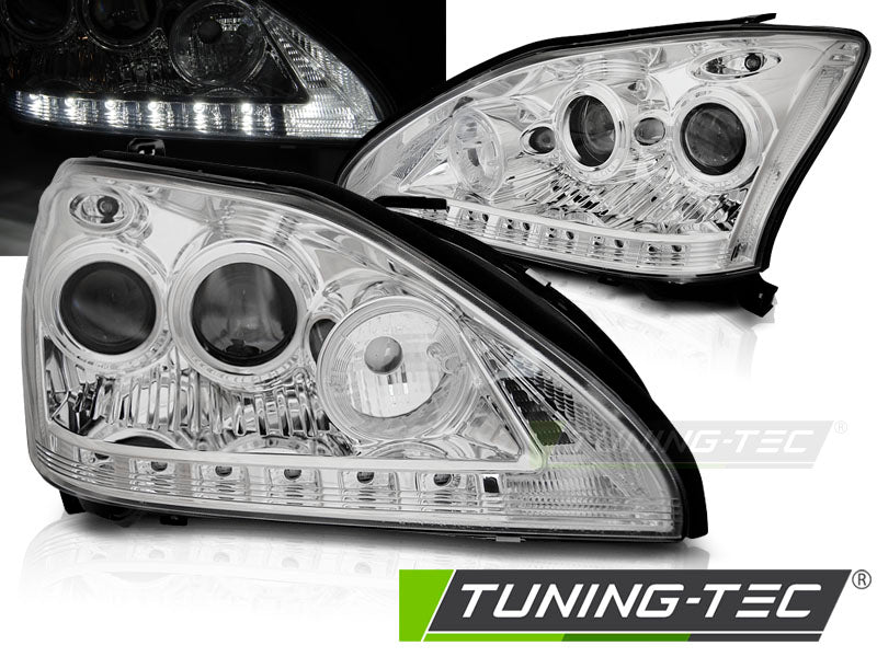 Tuning-Tec LED Tagfahrlicht Scheinwerfer für Lexus RX 330/350 03-08 chrom