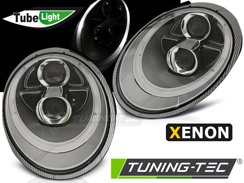 Tuning-Tec Xenon LED Tagfahrlicht Scheinwerfer für Porsche 911 997 04-09 silber