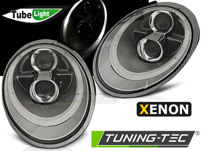 Tuning-Tec Xenon LED Tagfahrlicht Scheinwerfer für Porsche 911 997 04-09 silber