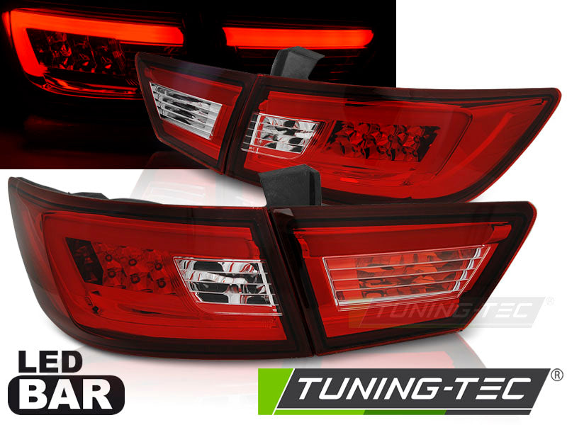 Tuning-Tec LED Lightbar Rückleuchten für Renault Clio IV (4) 13-16 rot/klar