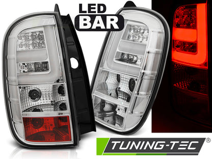 Tuning-Tec LED Lightbar Rückleuchten für Dacia / Renault Duster 10-14 chrom/klar