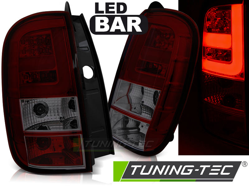 Tuning-Tec LED Lightbar Rückleuchten für Dacia / Renault Duster 10-14 rot/rauch