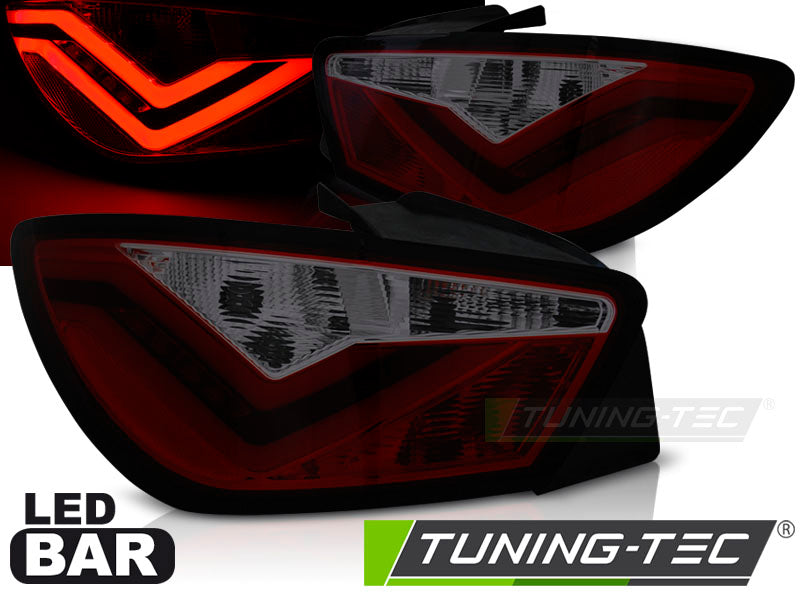 Tuning-Tec LED Lightbar Rückleuchten für Seat Ibiza 6J (3-Türer) 08-12 rot/rauch