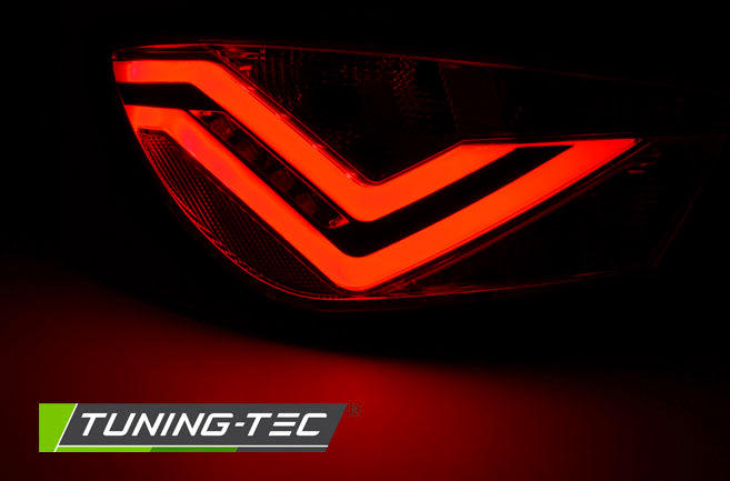 Tuning-Tec LED Lightbar Rückleuchten für Seat Ibiza 6J (3-Türer) 08-12 rauch