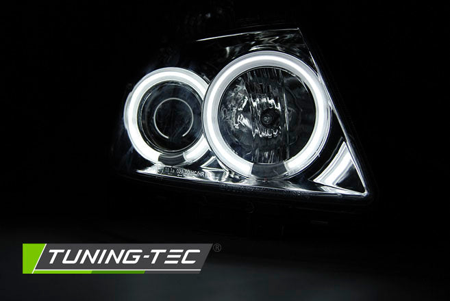 Tuning-Tec CCFL Angel Eyes Scheinwerfer für Suzuki Swift 05-10 chrom